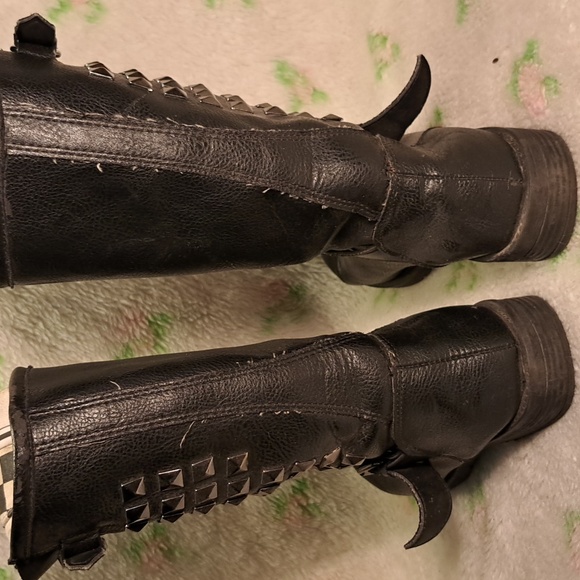 Biker studded boots - Picture 4 of 6
